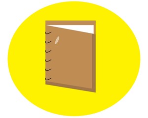 illustration vector graphic of book icon.  Perfecf for add a picture of your work icon.