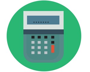 illustration vector graphic of calculator icon.  Perfect for add a picture of your work icon.