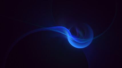 3D rendering abstract multicolor fractal light background