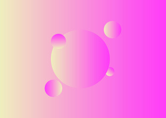 abstract background gradient with bubbles pink
