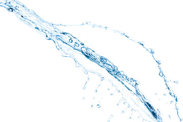 Splash of water on white background