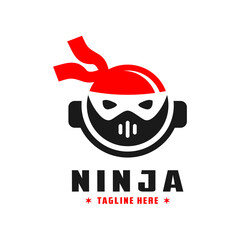 japanese ninja head logo © idealis