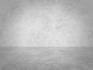 empty gray interior with concrete wall