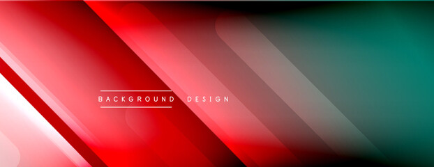 Dynamic lines abstract background. 3D shadow effects and fluid gradients. Modern overlapping forms