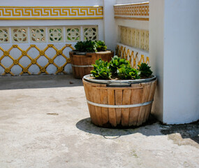 traditional greek brown pot