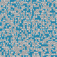 Fototapeta premium Abstract Geometric Pattern generative computational art illustration