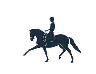 Spanish horse and rider icon design