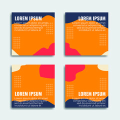 Social media templates. Great vector for sales promotion, product marketing, online shop, web, app, banner etc