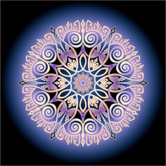 mandala art ornament for printing