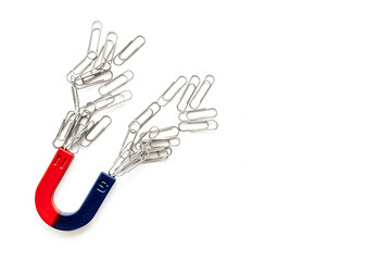 School supplies - magnet with paper clips