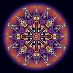 mandala art ornament for printing