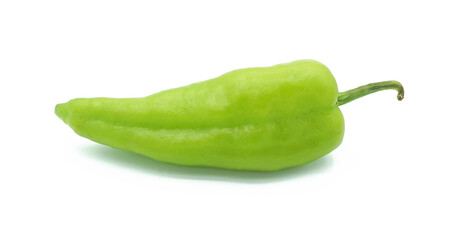 Green pepper, Spice seasoning, Ingredients for spicy food, Isolated on white background, Cut out with clipping path