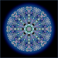 mandala art ornament for printing