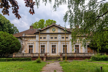 Krivaja, Serbia - June 06, 2021: The Krivaja summer house was built at the end of the 19th century on the Krivaja farm for the landowner Balint Fernbach.