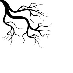 Artistic design part of silhouette dead tree