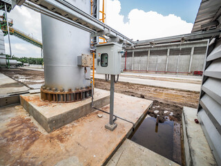 Local control panel of boiler systems in power plant.