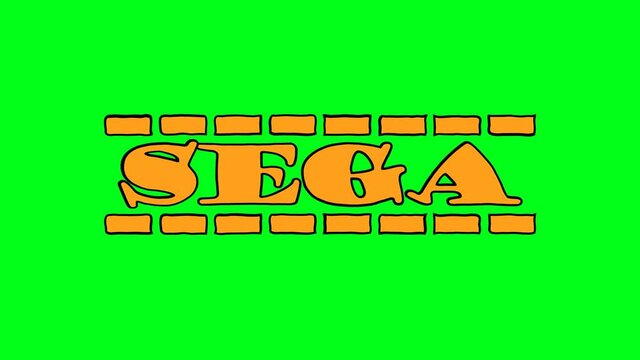 Sega African music style. 4K color video. Animation text on green screen background, chroma key. African pop music Sega for title concert, national musical festival, broadcast, social media