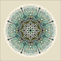mandala art ornament for printing