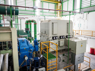 Steam turbine generator systems in Biomass Power Plant.