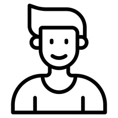 profile outline style icon