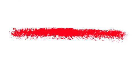 Grunge Streifen mit roter Farbe auf weißem Hintergrund
