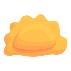 Ravioli with onions icon. Cartoon of Ravioli with onions vector icon for web design isolated on white background