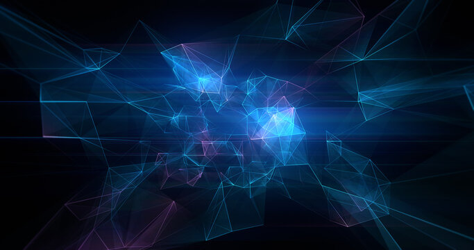 Concept plexus connection with lines and points background