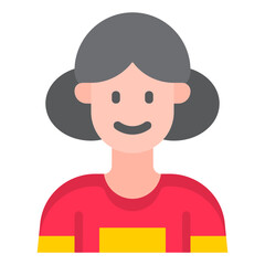 person flat style icon