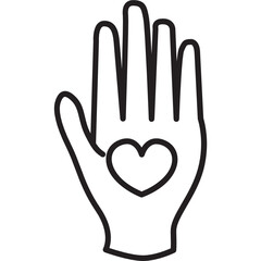 charity_giving line icon