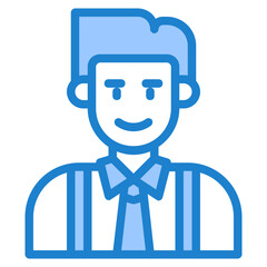 profile blue style icon