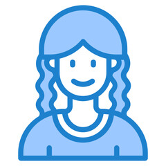 profile blue style icon