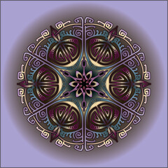 mandala art ornament for printing