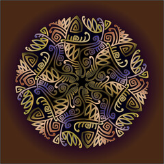 mandala art ornament for printing