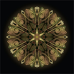 mandala art ornament for printing