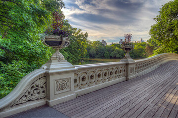 Bow bridge in late spring