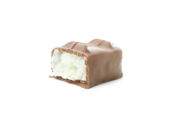 Tasty candy bar isolated on white background