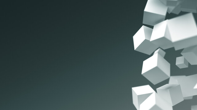 3D cubes background
