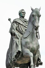 Fototapeta na wymiar Equestrian Statue of King John of Saxony in Dresden, Germany