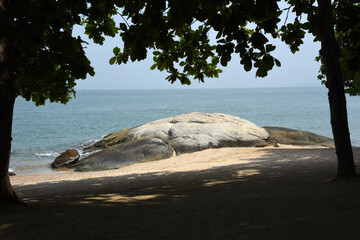 leerer Strand in Pattaya Thailand während des Lockdown