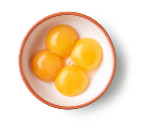bowl of egg yolks