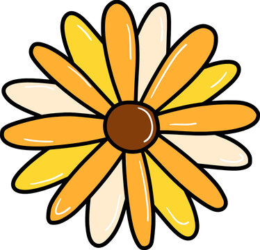 Flower digital stamp SVG for web, wedsite, application, presentation, Graphics design, branding, etc.