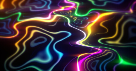 Abstract wavy colorful lines background