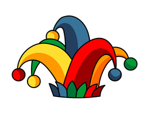 Jester hat vector