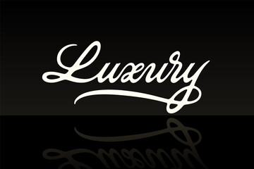 Luxury vector lettering