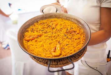 Fideua de Gandia - Spanish Fideua Paella seafood recipe 