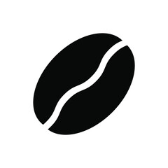 Coffee beans icon. Caffeine symbol. Black icon. Vector illustration.