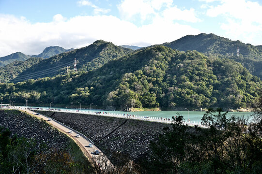 Shihmen Reservoir, Taoyuan, Taiwan: Beautiful landscape of Shimen Reservoir.