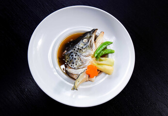 Grilled Salmon Head