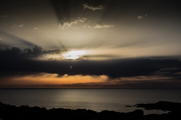 Coucher de soleil nuages