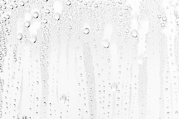white background water drops on glass, abstract design overlay wallpaper